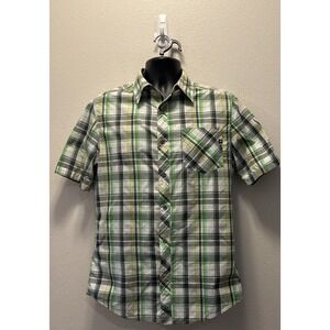 Green Marmot Short Sleeve Button‎ Shirt Men's L Large